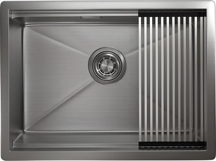 Кухонная мойка Granula Kitchen Space KS-6045U, 600x445, универсальный монтаж, нержавеющая сталь, Сталь сатин 6045U, СТАЛЬ САТИН