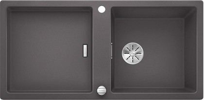 Кухонная мойка Blanco Adon XL 6S, клапан-автомат, тёмная скала 523605