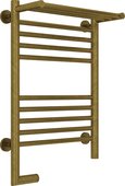 Полотенцесушитель электрический Сунержа Богема 2.0, с полкой, 600x400, МЭМ слева, состаренная бронза 05-5206-6040