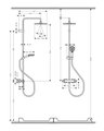 Душевая система Hansgrohe Vernis Shape Showerpipe 240 1jet EcoSmart с термостатом, матовый чёрный 26429670