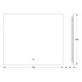 Зеркало с фацетом Defesto Glow 70x60, LED подсветка, сенсорный выключатель, нейтральный белый свет DF 2506SH