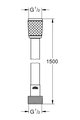 Душевой шланг Grohe Rotaflex 1500, хром 28409002