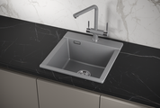 Кухонная мойка Granula Estetica ES-4701, 470x500, кварц, Алюминиум 4701, АЛЮМИНИУМ