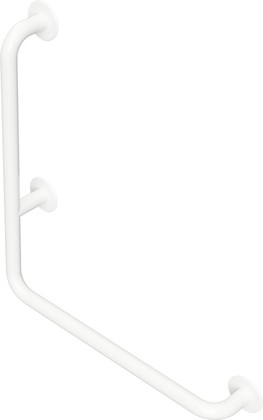 Поручень для душа Bemeta Help 680, левый, без крышек, белый 301112074