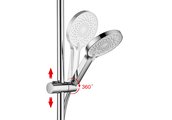 Душевая система Aquatek Лугано с изливом, хром AQ2740CR