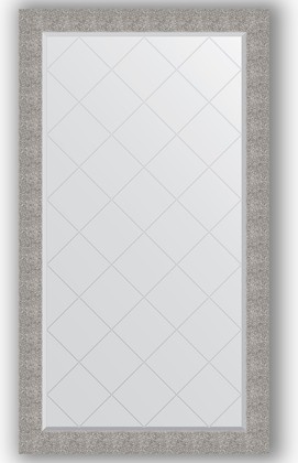 Зеркало Evoform Exclusive-G 960x1710 с гравировкой, в багетной раме 90мм, чеканка серебряная BY 4410