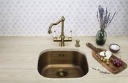Смеситель для кухни Omoikiri Tottori-AB, кран питьевой воды, античная латунь 4994009