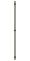 Полотенцесушитель электрический Сунержа Аскет 1650x122, состаренная бронза флок 51-0850-1650