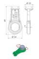 Ключ для демонтажа аэраторов Remer, 1шт 83C