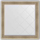 Зеркало Evoform Exclusive-G 1070x1070 с гравировкой, в багетной раме 93мм, серебряный акведук BY 4454