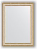 Зеркало Evoform Definite 550x750 в багетной раме 60мм, золотые бусы на серебре BY 0797