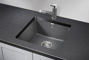 Кухонная мойка Granula 4451, 455x460, универсальный монтаж, кварц, Графит 4451, ГРАФИТ