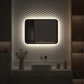 Зеркало с окантовкой Defesto Aura 80x60, LED подсветка, сенсорный выключатель, нейтральный белый свет DF 2967SH