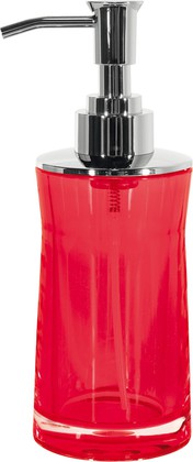 Дозатор для жидкого мыла Spirella Sydney Clear-Acrylic настольный, акрил, красный 1017768