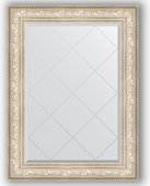 Зеркало Evoform Exclusive-G 800x1080 с гравировкой, в багетной раме 109мм, виньетка серебро BY 4211
