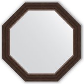 Зеркало Evoform Octagon 616x616 в багетной раме 62мм, палисандр BY 3722