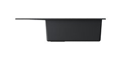 Кухонная мойка Omoikiri Sumi 78-LB-BL, с крылом, оборачиваемая, Tetogranit, чёрный 4993719