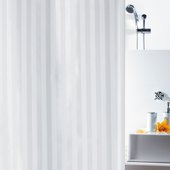 Штора для ванной Spirella Magi Satin, 240x180см, текстиль, белый 1011135