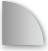 Зеркальная плитка Evoform Refractive с фацетом 5мм, четверть круга 25х25см, серебро BY 1437