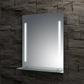 Зеркало Evoform Ledline-S 550x750 с полочкой со встроенными LED-светильниками 11Вт BY 2161