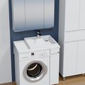 Умывальник над стиральной машиной Санта Юпитер 800x500, правый, без кронштейнов, белый 900121