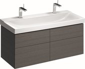 Шкафчик под раковину Geberit Xeno² 1174х530х462мм, 2 маленьких и 2 больших ящика, серый дуб 500.518.43.1