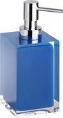 Дозатор жидкого мыла Bemeta Vista отдельностоящий, хром, синий 120109016-102