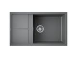 Кухонная мойка Omoikiri Sumi 86-PL с крылом, tetogranit, платина 4993651