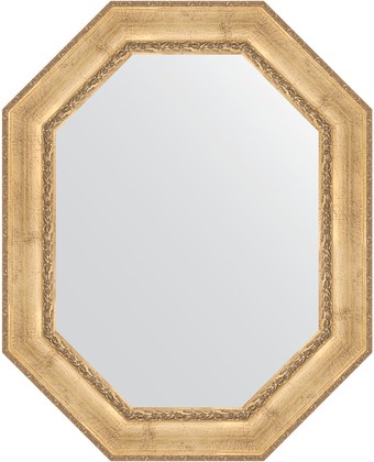 Зеркало Evoform Polygon 820x1020 в багетной раме 120мм, состаренное серебро с орнаментом BY 7264