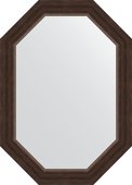 Зеркало Evoform Polygon 510x710 в багетной раме 62мм, палисандр BY 7065