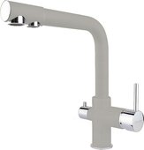 Смеситель для кухни Florentina FL-02, кран питьевой воды, серый 33.52L.2110.305