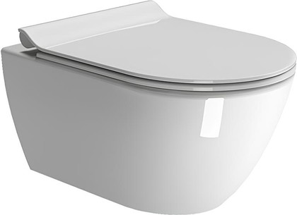 Унитаз подвесной GSI Pura 550x360, Swirlflush 2.0, с креплением FISR5, белый глянцевый 8815FR511