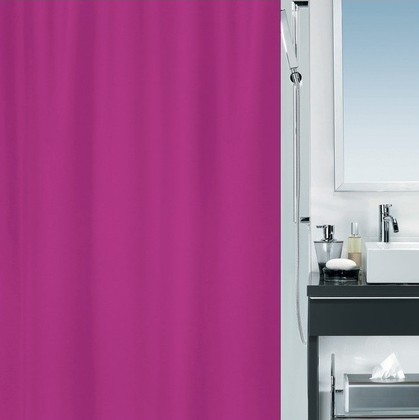 Штора для ванной Spirella Alea, 180x200см, текстиль, розовая 4005986