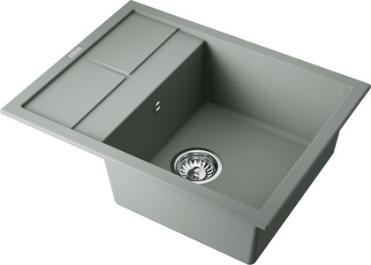 Кухонная мойка Omoikiri Sumi 65A-WG, с крылом, Artceramic, wind green 4997095