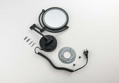 Зеркало косметическое Aquatek настенное, с подсветкой, x5, вилка с проводом, чёрный матовый AQ4915MB