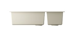 Кухонная мойка Omoikiri Tedori 86-2-LB-BE, две чаши, Tetogranit, ваниль 4993933
