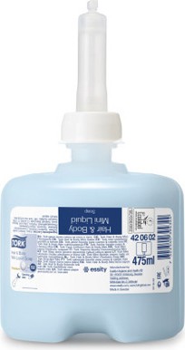Жидкое мыло-гель Tork 475мл, для тела и волос косметическое, мини 420602