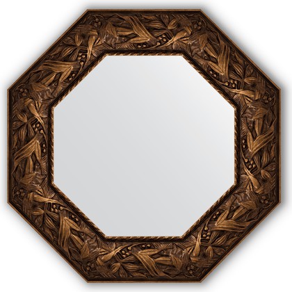 Зеркало Evoform Octagon 588x588 в багетной раме 99мм, византия бронза BY 3835