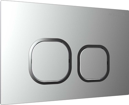 Панель смыва Aquatek клавиши квадрат, 162x244, ободок хром, хром матовый KDI-0000058