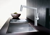 Кухонная мойка Blanco Zerox 700-U, отводная арматура, полированная сталь 521593