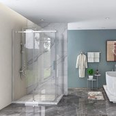 Душевой угол Veconi Rovigo RV-070CH, 1400x1000x1950, прозрачное стекло Easy Clean, хром RV070CH-140100-01-C4