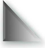 Зеркальная плитка Evoform Refractive с фацетом 15мм, треугольник 20х20см, серебро BY 1538