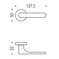 Ручка дверная Colombo One, d50, без накладок, чёрный CC11RSB C03 Black