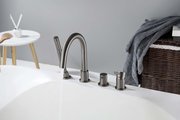 Смеситель на борт ванны Aquatek Европа, на 4 отв., оружейная сталь AQ1348BGM
