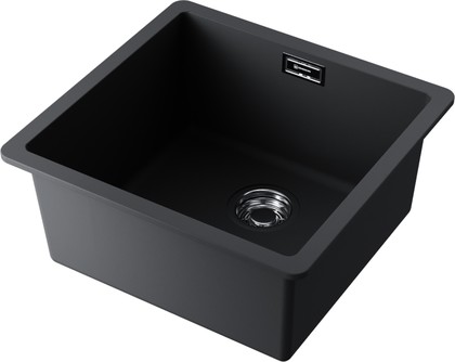 Кухонная мойка Omoikiri Kata 44-U-BL, Artgranit, чёрный 4993403
