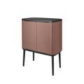 Мусорный бак Brabantia Bo Touch Bin 11+23л, двухсекционный, светло-коричневый 234064