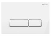 Панель смыва Aquatek клавиши прямоугольные, 162x244, ободок хром, белый глянец KDI-0000061