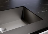 Кухонная мойка Blanco Zerox 500-U, отводная арматура, тёмная сталь 526243