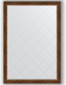 Зеркало Evoform Exclusive-G 1310x1860 с гравировкой, в багетной раме 88мм, римская бронза BY 4492