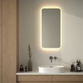 Зеркало с матированием и LED-подсветкой Defesto, 28W, 50x100см, ИК-выключатель, тёплый белый свет DF 3815R
